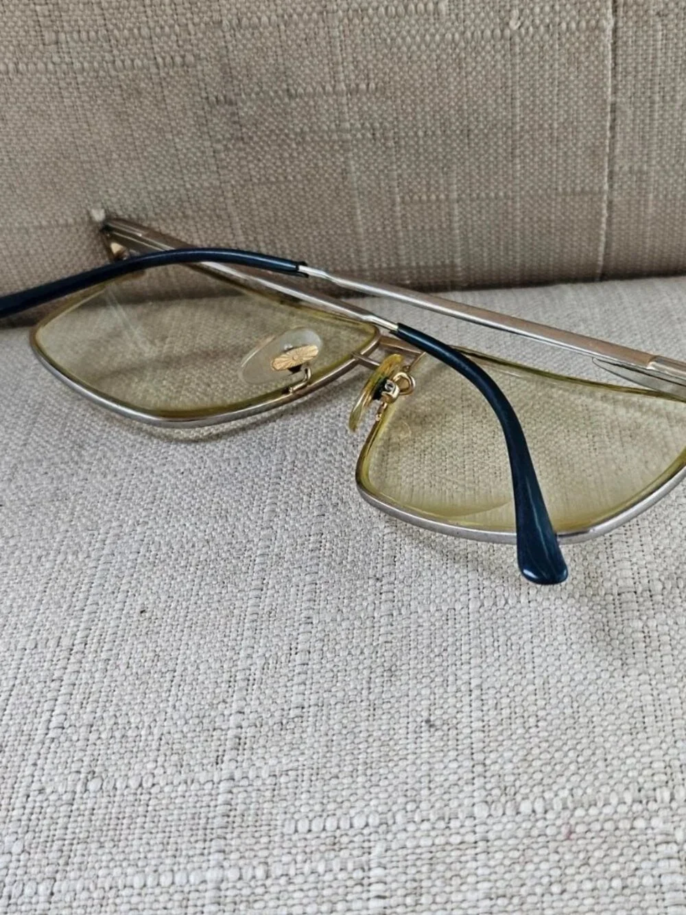 Share Vintage Tura Eyeglasses Frame Gold Tone Eyewear Glasses Unisex Frame only